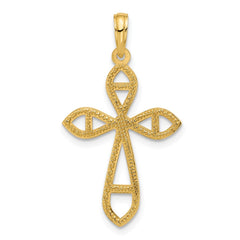 14k Fancy Cross Charm - 2