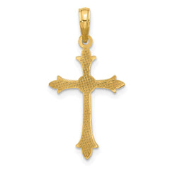 14k Fancy Cross Charm - 6