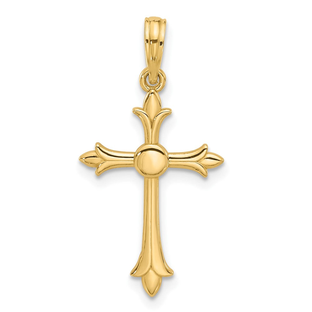14k Fancy Cross Charm - 6