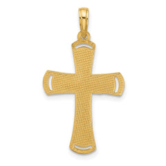 14k Fancy Cross Charm - 8