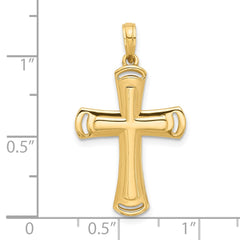 14k Fancy Cross Charm - 8
