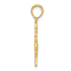 14K Polished Fancy Butterfly Charm - 2