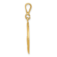 14k Claddagh Pendant - 5