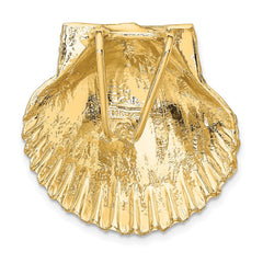 14K Fits Up To 8mm and 10mm Medium Scallop Shell Slide - 2
