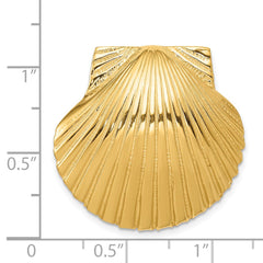 14K Fits Up To 8mm and 10mm Medium Scallop Shell Slide - 2