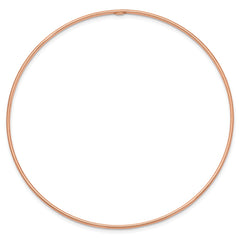 14k Rose Gold Polished 1.50mm Slip-on Round Bangle Bracelet