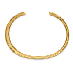 14K 37mm Polished Cuff Bangle Bracelet