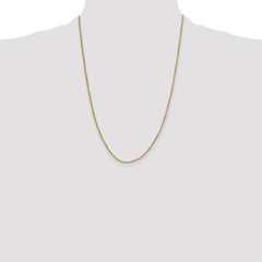 14K 24 inch 2mm Semi Solid Diamond-cut Rope with Lobster Clasp Chain