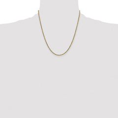 14K 20 inch 2.25mm Semi Solid Diamond-cut Rope with Lobster Clasp Chain