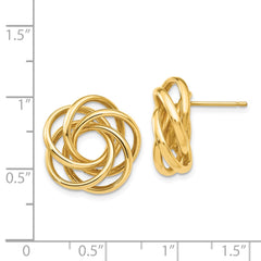 14k Love Knot Earrings - 2