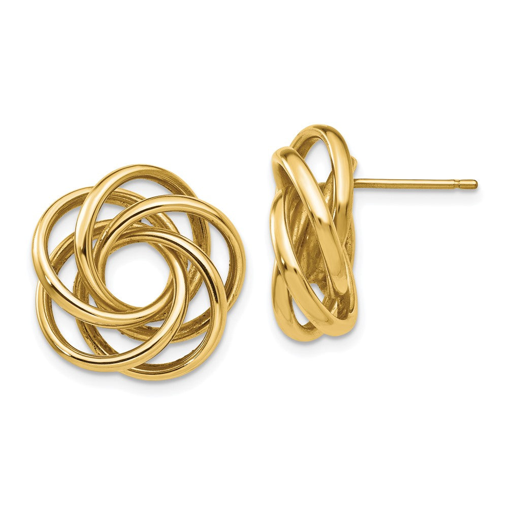 14k Love Knot Earrings - 2