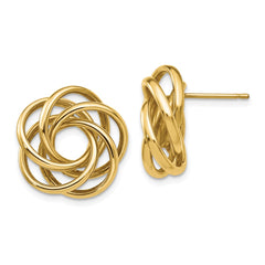 14k Love Knot Earrings - 2