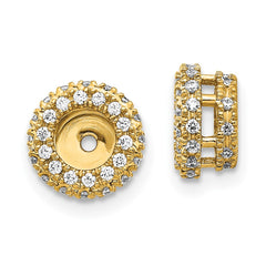 14k 3/8ct Diamond Earring Jackets - 2