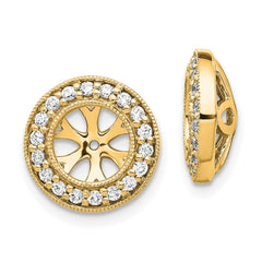 14k 1/3ct Diamond Earring Jackets - 2