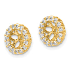 14k Diamond Earring Jackets-Mtg only-NO Dias.