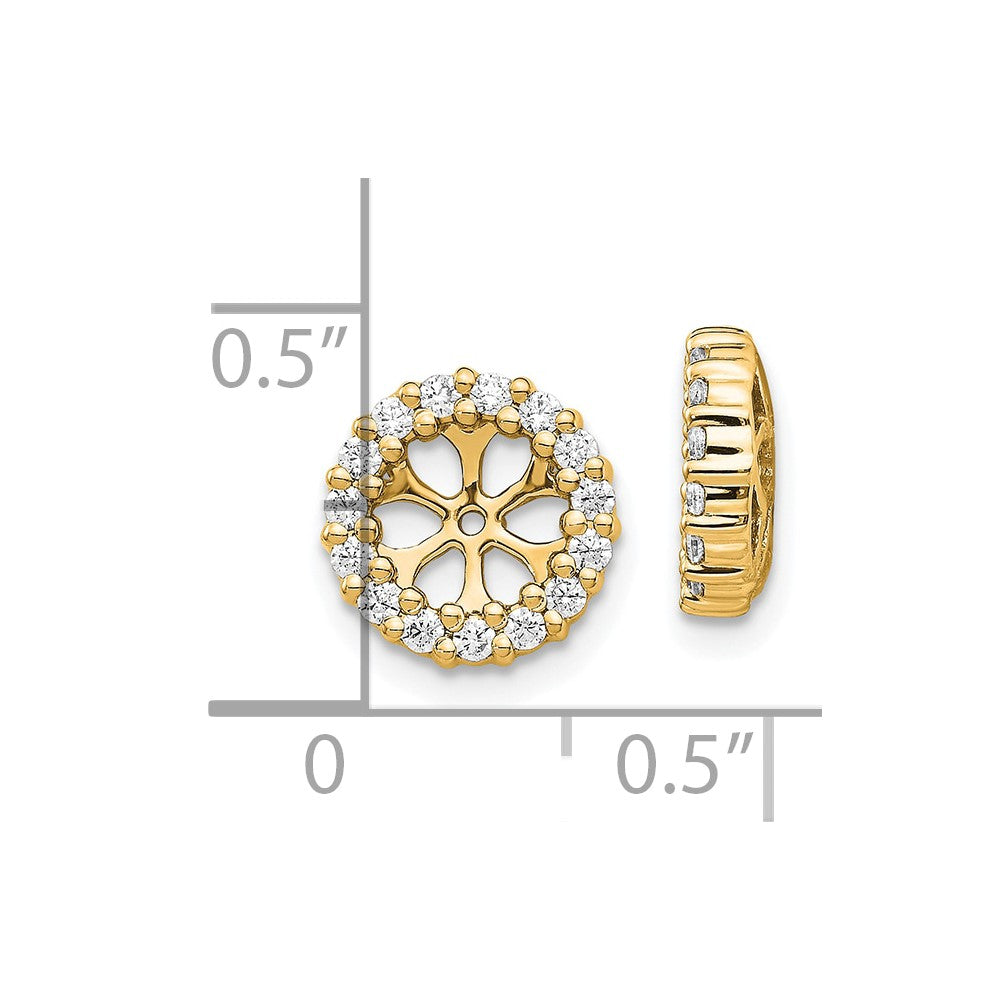 14k Diamond Earring Jackets-Mtg only-NO Dias.