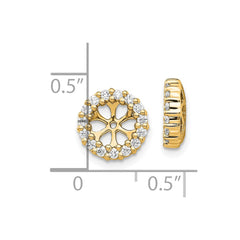14k Diamond Earring Jackets-Mtg only-NO Dias.
