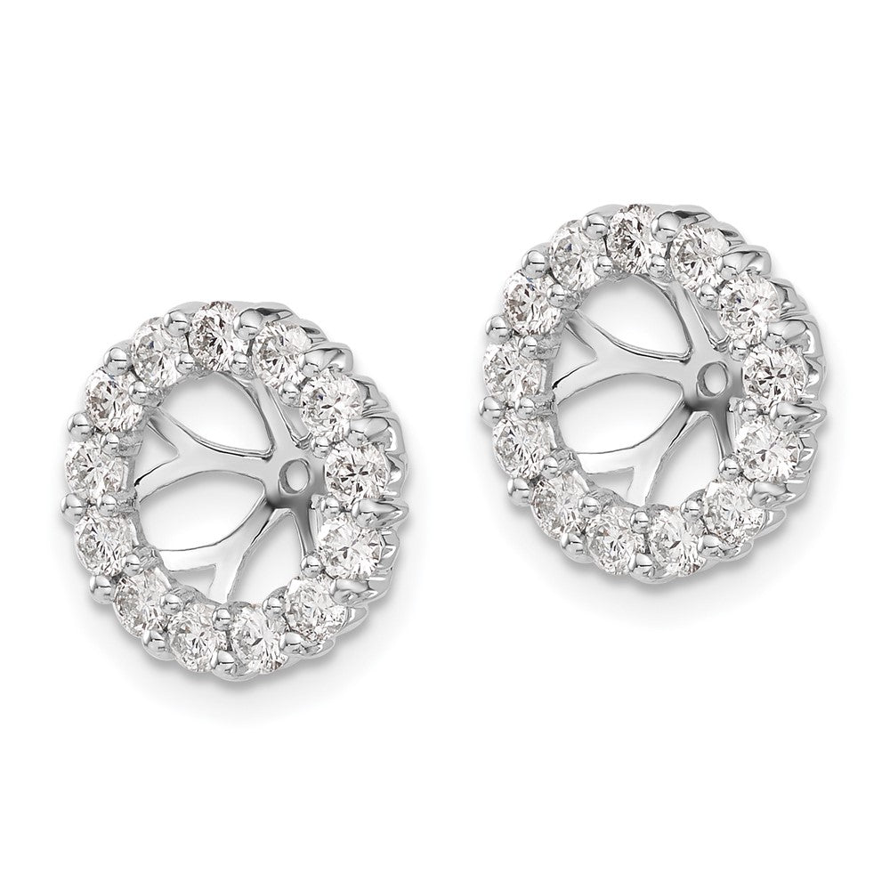 14K Yellow Gold Diamond Earring Jackets - 4