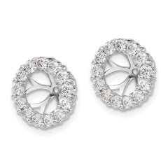 14K Yellow Gold Diamond Earring Jackets - 4