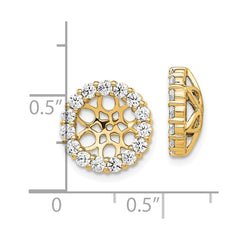 14k Diamond Earring Jackets - 9