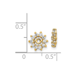 14k AA Diamond Earring Jacket - 5