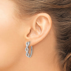 14k White Gold Diamond Fancy Earrings - 3