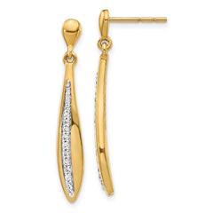 14k Diamond Post Earrings - 3