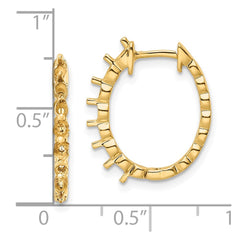 14k Diamond Hinged Hoop Earring Mountings