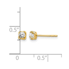 14k Diamond Post Earrings - 7