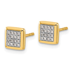 14k Diamond Post Earrings