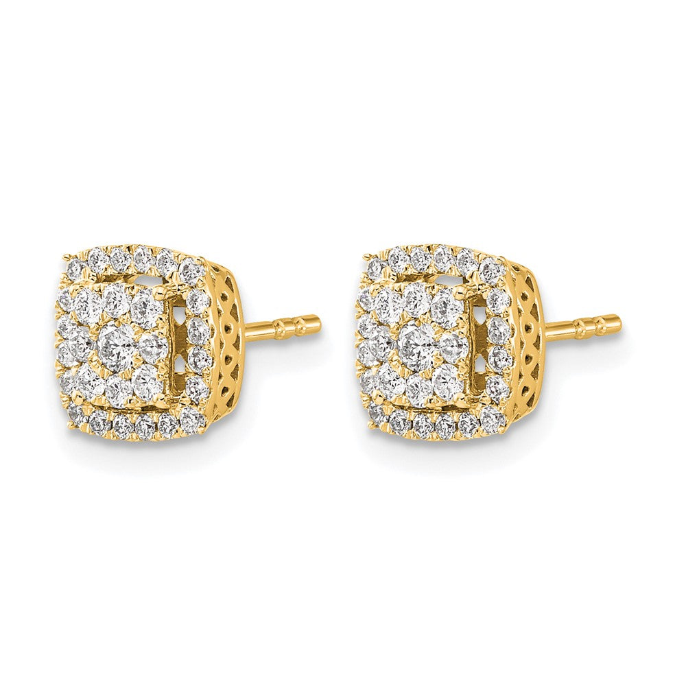 14k Diamond Post Earrings - 2
