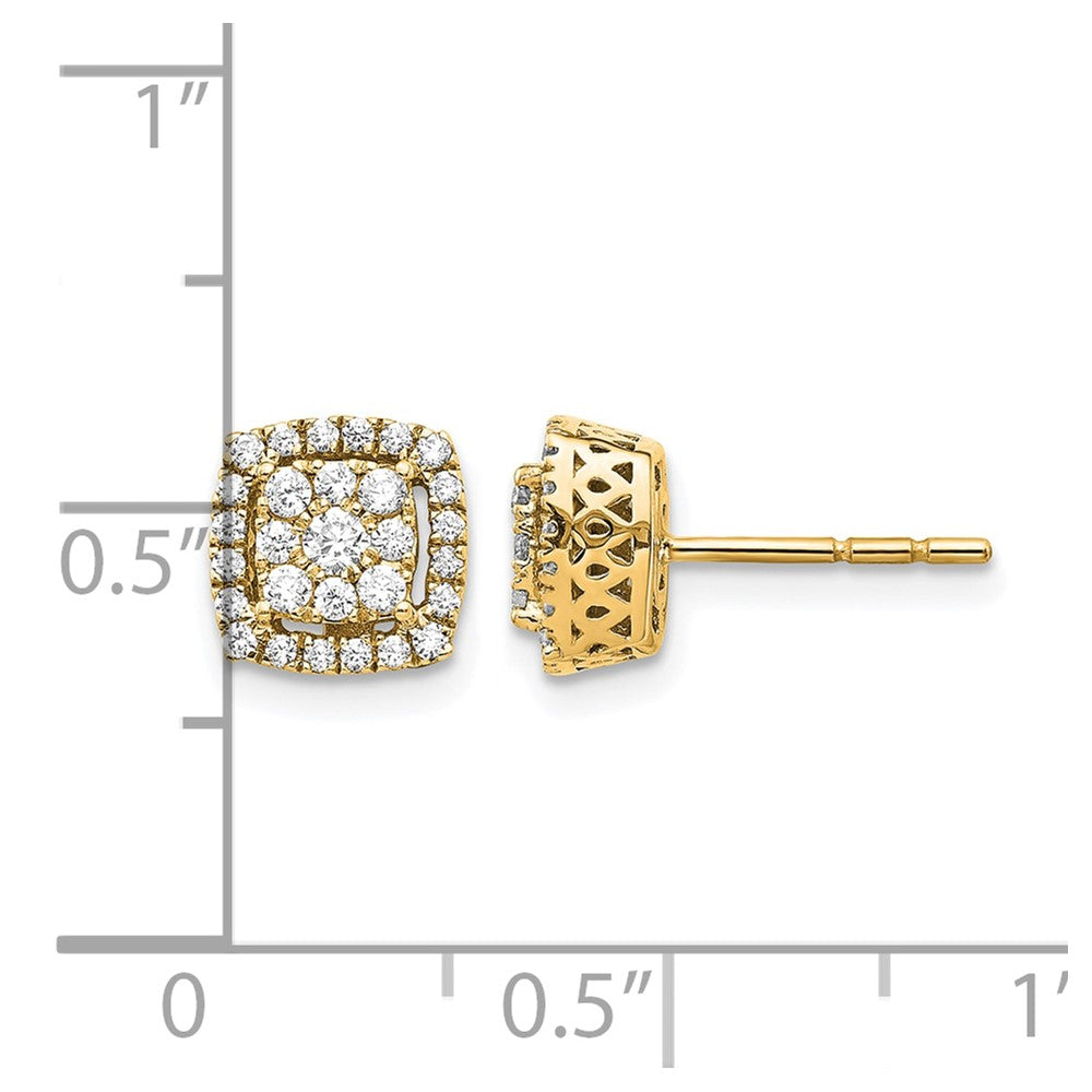 14k Diamond Post Earrings - 2