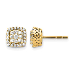 14k Diamond Post Earrings - 2