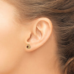 14k Garnet Post Earrings - 2