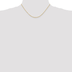 14K 16 inch 1.5mm Ultra Diamond-cut Rope with Lobster Clasp Chain
