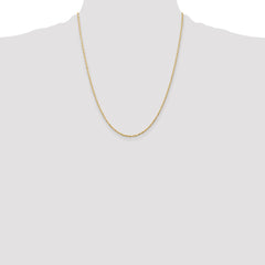 14K 22 inch 1.5mm Ultra Diamond-cut Rope with Lobster Clasp Chain