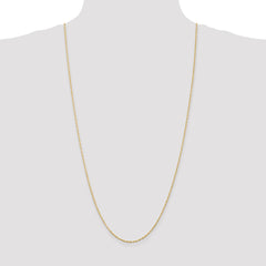 14K 30 inch 1.5mm Ultra Diamond-cut Rope with Lobster Clasp Chain