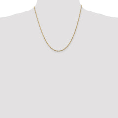 14K 20 inch 1.8mm Ultra Diamond-cut Rope with Lobster Clasp Chain