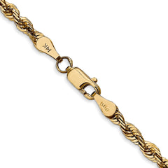 14K 22 inch 4mm Ultra Diamond-cut Rope with Lobster Clasp Chain