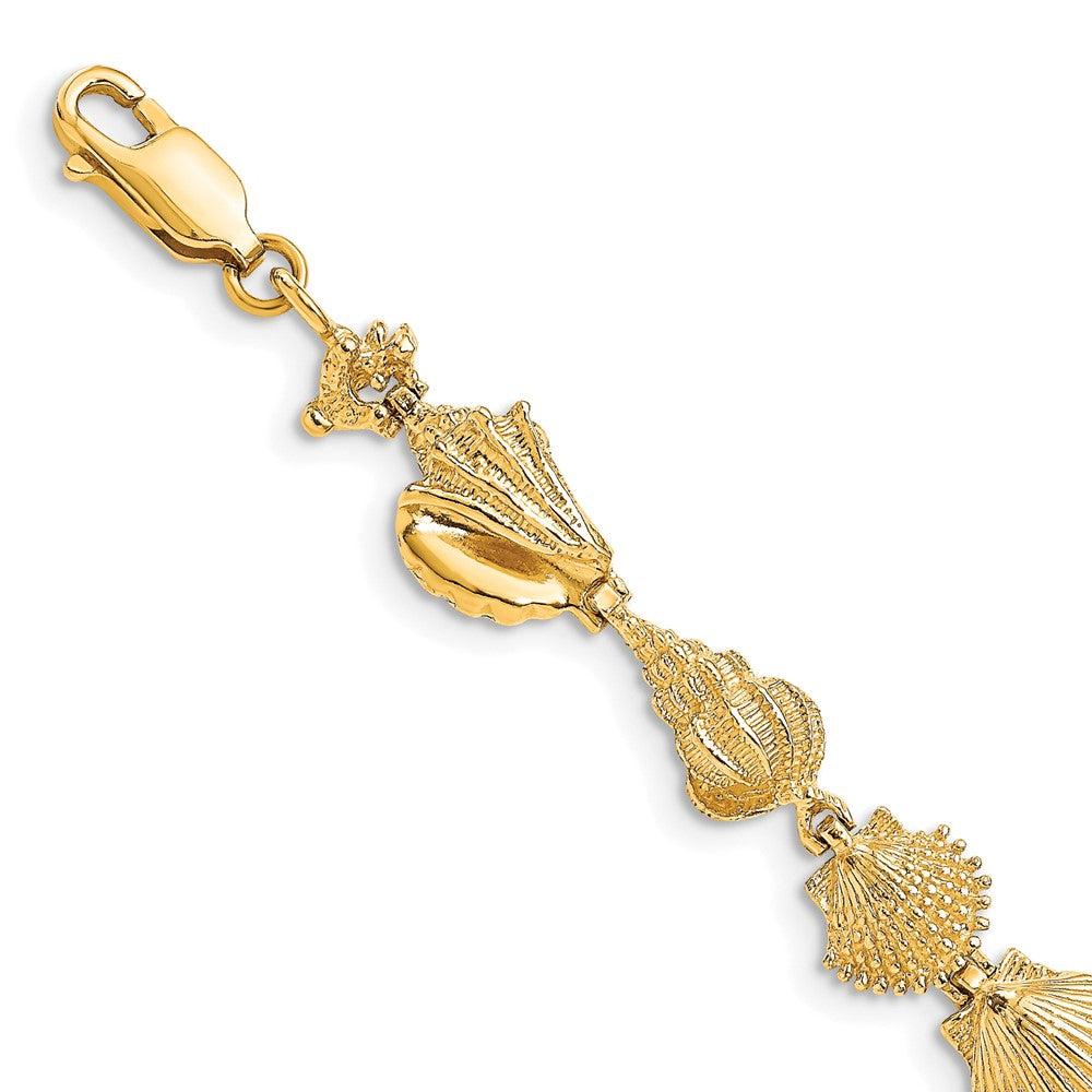 14kw Sea Shells Bracelet
