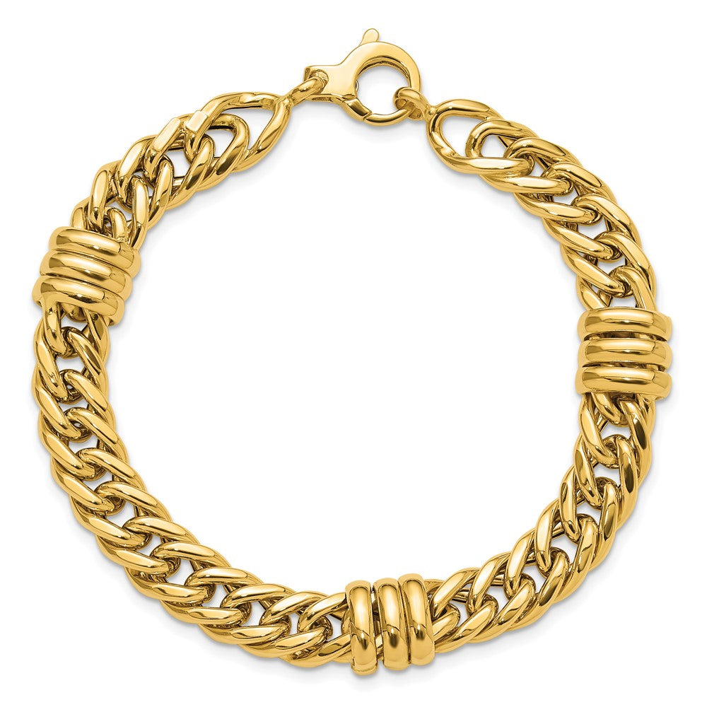 14K Polished Fancy Link Bracelet