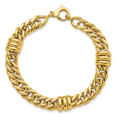 14K Polished Fancy Link Bracelet