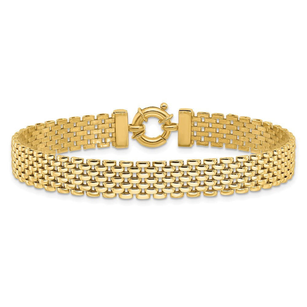 14K Polished Fancy Link Bracelet