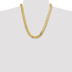 14k 12.0mm Flat Beveled Curb Chain - 7