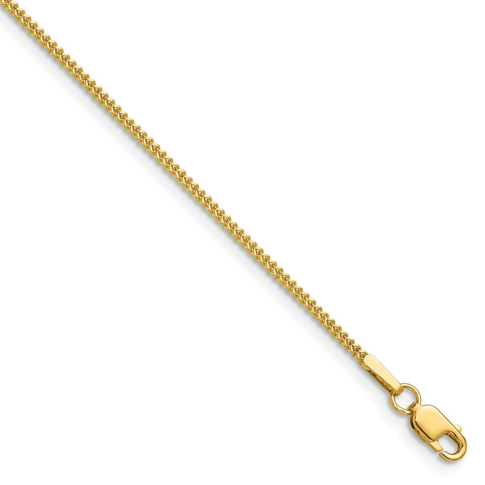 14K 16 inch .9mm Franco with Lobster Clasp Chain