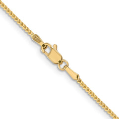 14K 30 inch 1mm Franco with Lobster Clasp Chain