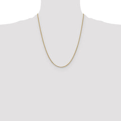 14K 22 inch 1mm Franco with Lobster Clasp Chain