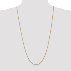 14K 30 inch 1mm Franco with Lobster Clasp Chain