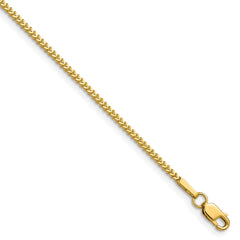 14K 16 inch 1mm Franco with Lobster Clasp Chain