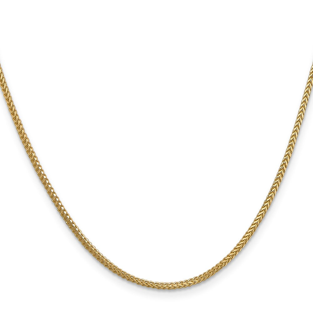 14K 22 inch 1.3mm Franco with Lobster Clasp Chain